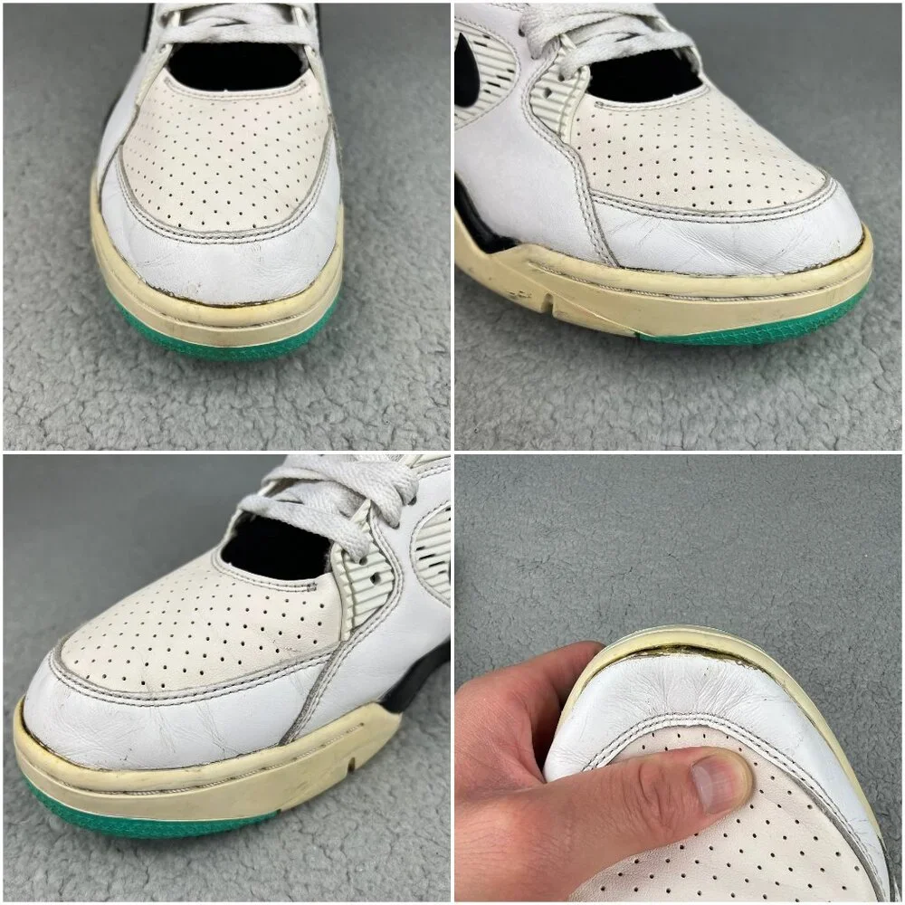 Nike Air Command Force Hyper Jade Men 13 Shoe White Black Pump Sneakers Trainers - Picture 11 of 12